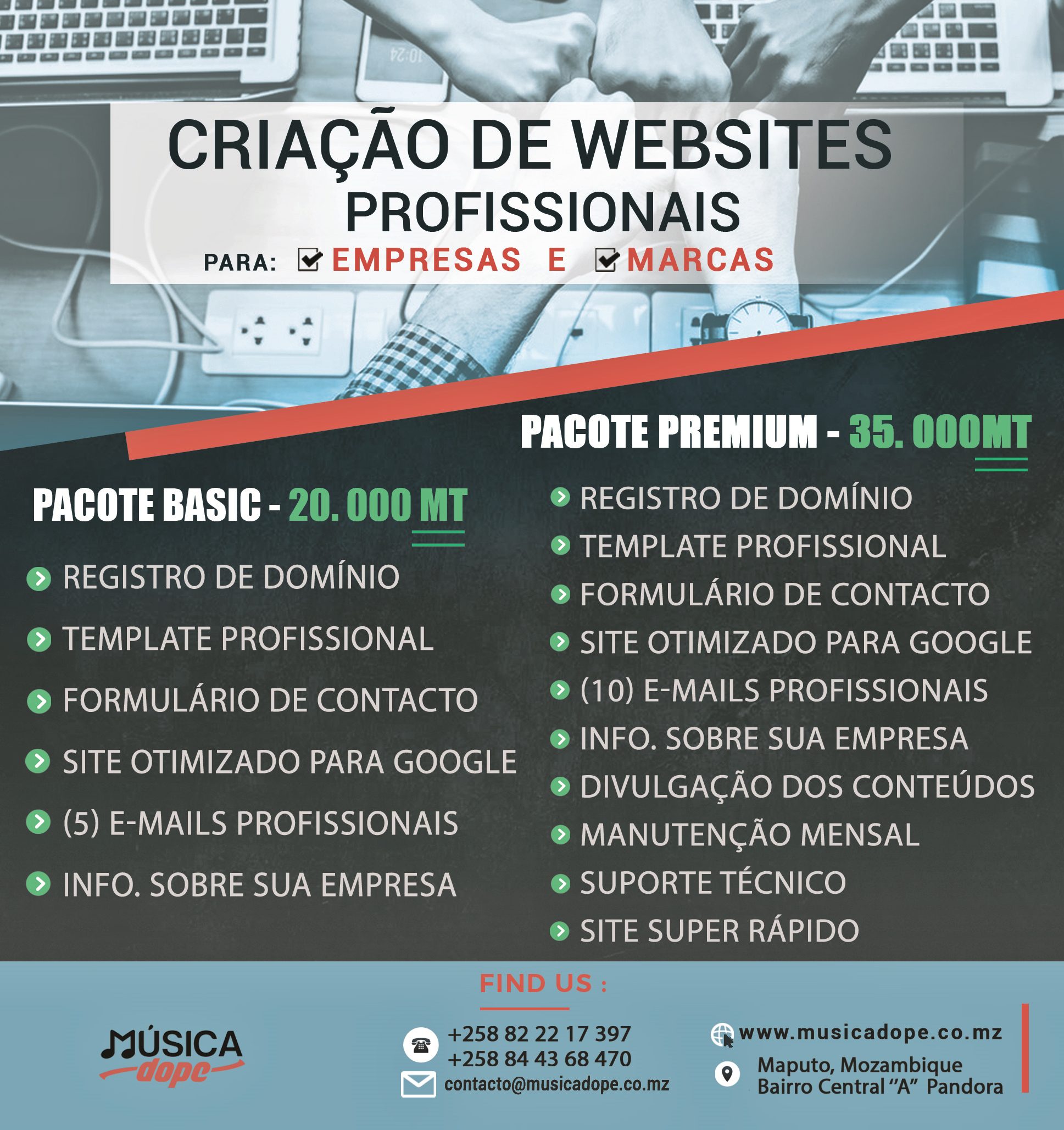 Criação de Websites - Empresas e marcas